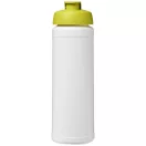 Baseline® Plus 750 ml flip lid sport bottle, LDPE, PP Plastic, White,Lime green