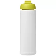   Baseline® Plus 750 ml flip lid sport bottle, LDPE, PP Plastic, White,Lime green