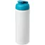 Baseline® Plus 750 ml flip lid sport bottle, LDPE, PP Plastic, White,Aqua
