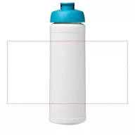   Baseline® Plus 750 ml flip lid sport bottle, LDPE, PP Plastic, White,Aqua