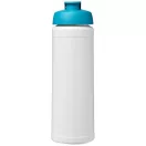 Baseline® Plus 750 ml flip lid sport bottle, LDPE, PP Plastic, White,Aqua
