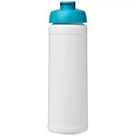   Baseline® Plus 750 ml flip lid sport bottle, LDPE, PP Plastic, White,Aqua