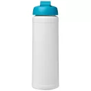 Baseline® Plus 750 ml flip lid sport bottle, LDPE, PP Plastic, White,Aqua