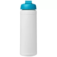   Baseline® Plus 750 ml flip lid sport bottle, LDPE, PP Plastic, White,Aqua