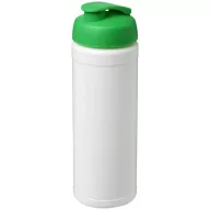   Baseline® Plus 750 ml flip lid sport bottle, LDPE, PP Plastic, White, Green  