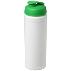   Baseline® Plus 750 ml flip lid sport bottle, LDPE, PP Plastic, White, Green  