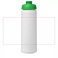   Baseline® Plus 750 ml flip lid sport bottle, LDPE, PP Plastic, White, Green  