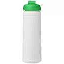 Baseline® Plus 750 ml flip lid sport bottle, LDPE, PP Plastic, White, Green  