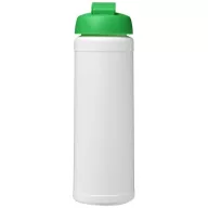   Baseline® Plus 750 ml flip lid sport bottle, LDPE, PP Plastic, White, Green  