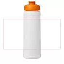 Baseline® Plus 750 ml flip lid sport bottle, LDPE, PP Plastic, White,Orange  