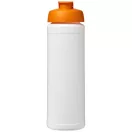 Baseline® Plus 750 ml flip lid sport bottle, LDPE, PP Plastic, White,Orange  