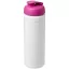 Baseline® Plus 750 ml flip lid sport bottle, LDPE, PP Plastic, White,Pink  