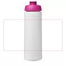 Baseline® Plus 750 ml flip lid sport bottle, LDPE, PP Plastic, White,Pink  