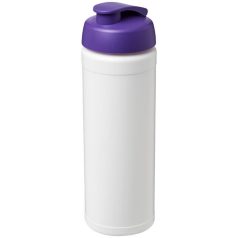   Baseline® Plus 750 ml flip lid sport bottle, LDPE, PP Plastic, White,Purple  