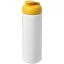 Baseline® Plus 750 ml flip lid sport bottle, LDPE, PP Plastic, White,Yellow  