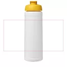 Baseline® Plus 750 ml flip lid sport bottle, LDPE, PP Plastic, White,Yellow  