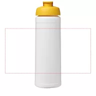   Baseline® Plus 750 ml flip lid sport bottle, LDPE, PP Plastic, White,Yellow  