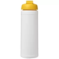   Baseline® Plus 750 ml flip lid sport bottle, LDPE, PP Plastic, White,Yellow  
