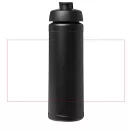Baseline® Plus 750 ml flip lid sport bottle, LDPE, PP Plastic, solid black