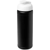   Baseline® Plus 750 ml flip lid sport bottle, LDPE, PP Plastic, solid black,White