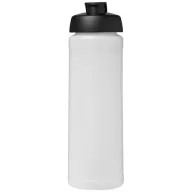   Baseline® Plus 750 ml flip lid sport bottle, LDPE, PP Plastic, Transparent, solid black