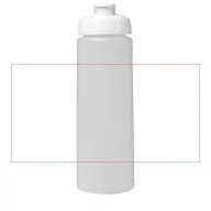   Baseline® Plus 750 ml flip lid sport bottle, LDPE, PP Plastic, Transparent,White