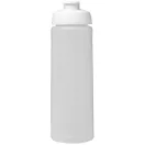 Baseline® Plus 750 ml flip lid sport bottle, LDPE, PP Plastic, Transparent,White