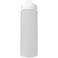   Baseline® Plus 750 ml flip lid sport bottle, LDPE, PP Plastic, Transparent,White
