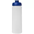 Baseline® Plus 750 ml flip lid sport bottle, LDPE, PP Plastic, Transparent, Blue