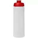 Baseline® Plus 750 ml flip lid sport bottle, LDPE, PP Plastic, Transparent, Red  