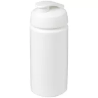   Baseline® Plus grip 500 ml flip lid sport bottle, LDPE, PP Plastic, White