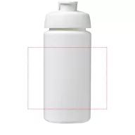   Baseline® Plus grip 500 ml flip lid sport bottle, LDPE, PP Plastic, White