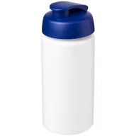   Baseline® Plus grip 500 ml flip lid sport bottle, LDPE, PP Plastic, White, Blue
