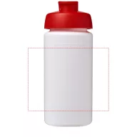   Baseline® Plus grip 500 ml flip lid sport bottle, LDPE, PP Plastic, White, Red  