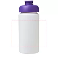   Baseline® Plus grip 500 ml flip lid sport bottle, LDPE, PP Plastic, White,Purple  