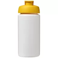   Baseline® Plus grip 500 ml flip lid sport bottle, LDPE, PP Plastic, White,Yellow  
