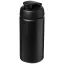 Baseline® Plus grip 500 ml flip lid sport bottle, LDPE, PP Plastic,  solid black