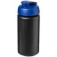 Baseline® Plus grip 500 ml flip lid sport bottle, LDPE, PP Plastic, solid black, Blue