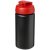 Baseline® Plus grip 500 ml flip lid sport bottle, LDPE, PP Plastic, solid black, Red  