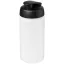 Baseline® Plus grip 500 ml flip lid sport bottle, LDPE, PP Plastic, Transparent, solid black
