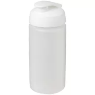   Baseline® Plus grip 500 ml flip lid sport bottle, LDPE, PP Plastic, Transparent,White