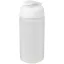 Baseline® Plus grip 500 ml flip lid sport bottle, LDPE, PP Plastic, Transparent,White