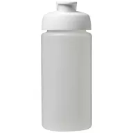   Baseline® Plus grip 500 ml flip lid sport bottle, LDPE, PP Plastic, Transparent,White
