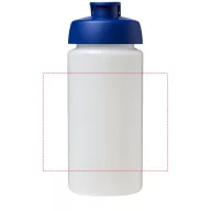   Baseline® Plus grip 500 ml flip lid sport bottle, LDPE, PP Plastic, Transparent, Blue