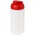 Baseline® Plus grip 500 ml flip lid sport bottle, LDPE, PP Plastic, Transparent, Red  