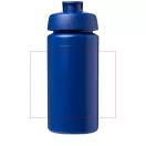 Baseline® Plus grip 500 ml flip lid sport bottle, LDPE, PP Plastic, Blue