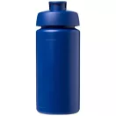 Baseline® Plus grip 500 ml flip lid sport bottle, LDPE, PP Plastic, Blue