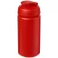 Baseline® Plus grip 500 ml flip lid sport bottle, LDPE, PP Plastic, Red