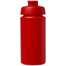 Baseline® Plus grip 500 ml flip lid sport bottle, LDPE, PP Plastic, Red