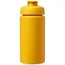 Baseline® Plus grip 500 ml flip lid sport bottle, LDPE, PP Plastic, Yellow